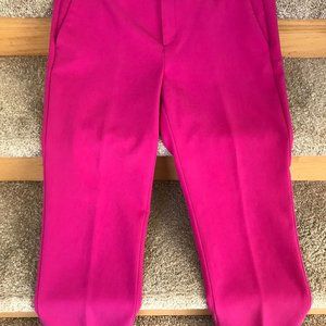Banana Republic Avery Crop Pants Size 12 Fuchsia